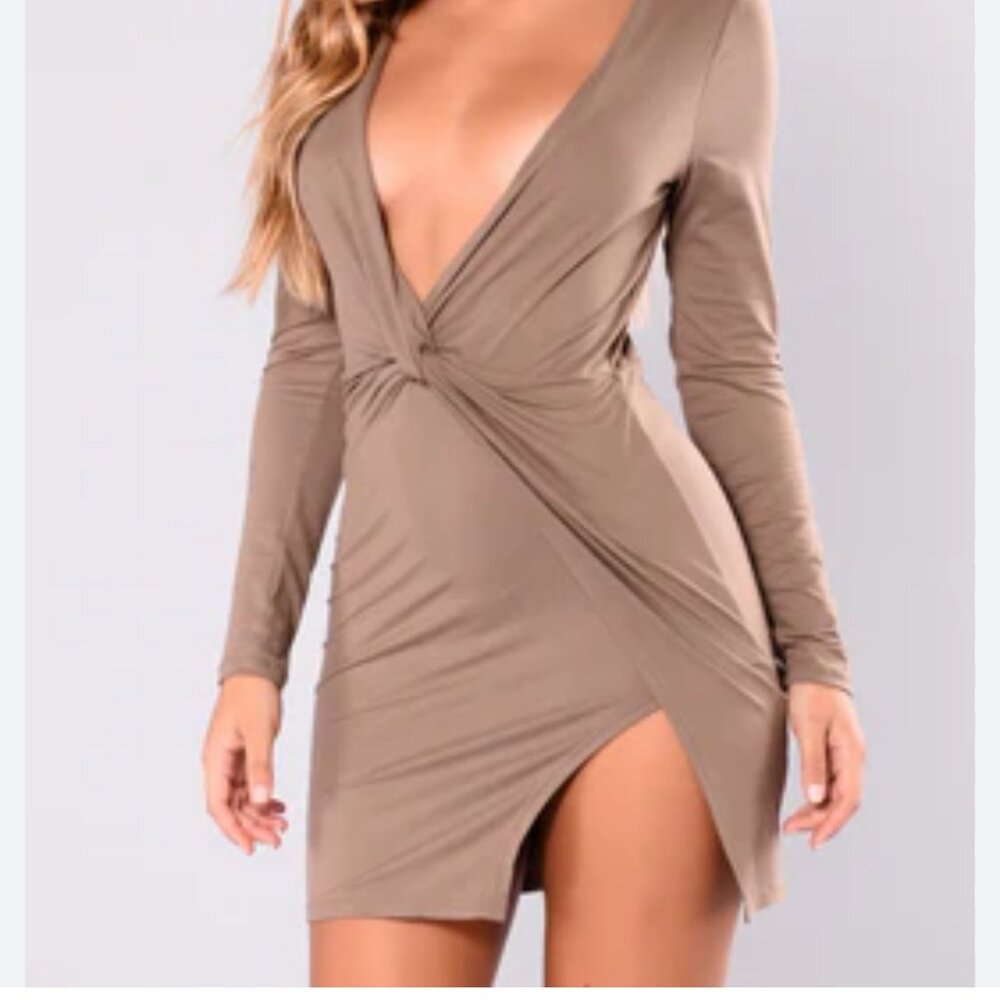 FASHION NOVA Mocha Mini Dress